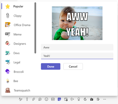 Easily create and send memes that drive home your message.